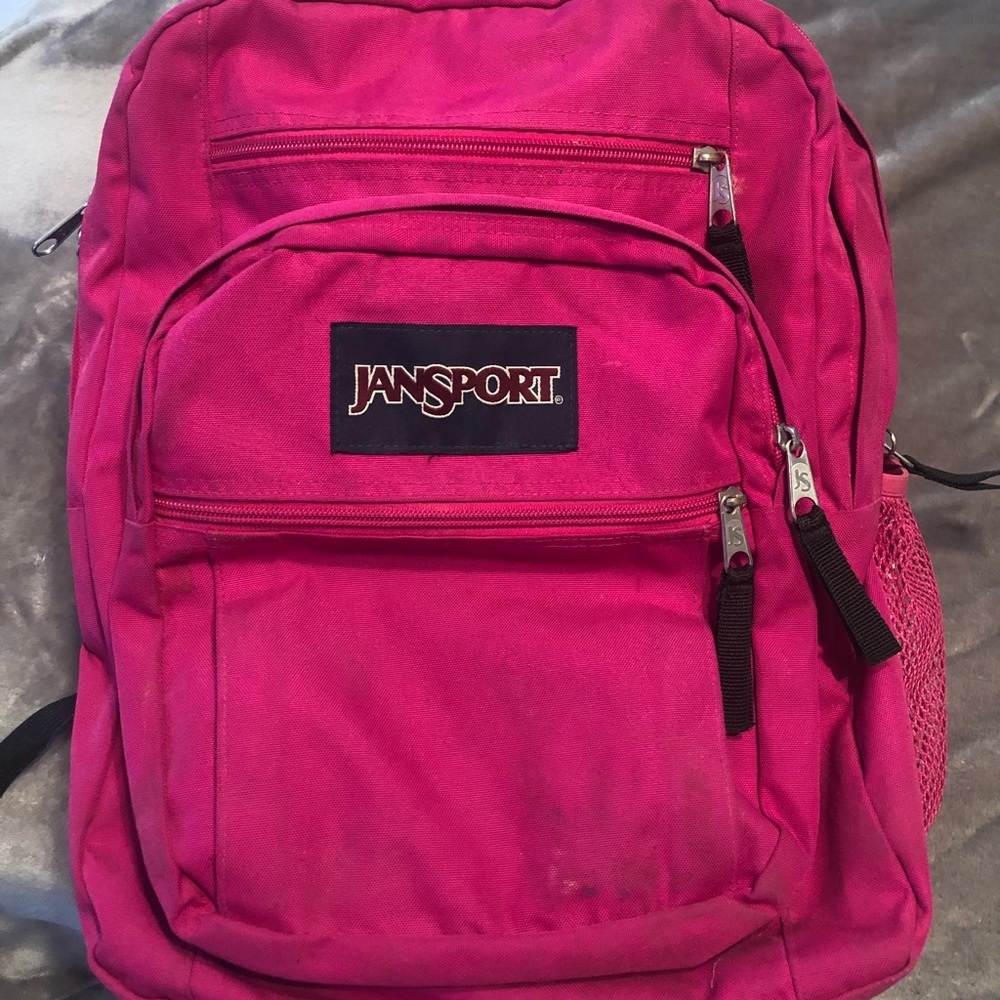 Pink jansport backpack